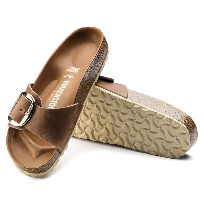 Birkenstock Madrid Big Buckle Cognac Sandal - Image 5