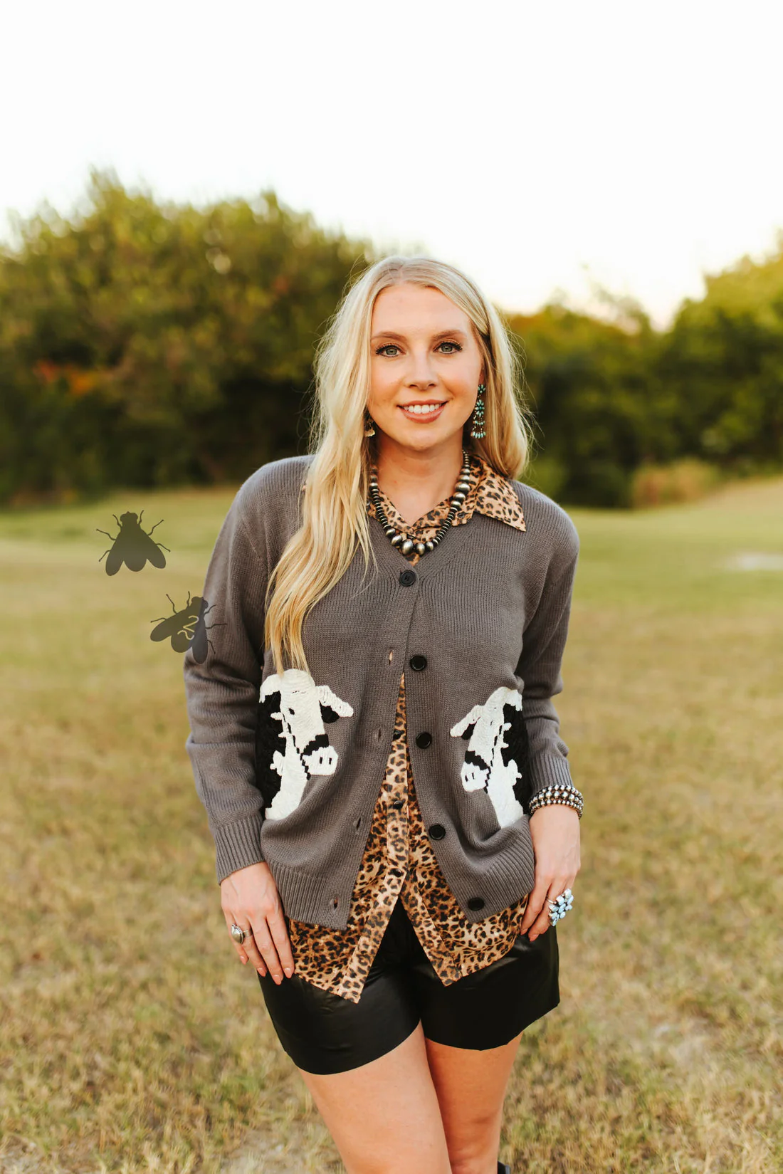 Black Baldy Cattle Cardi - Image 2