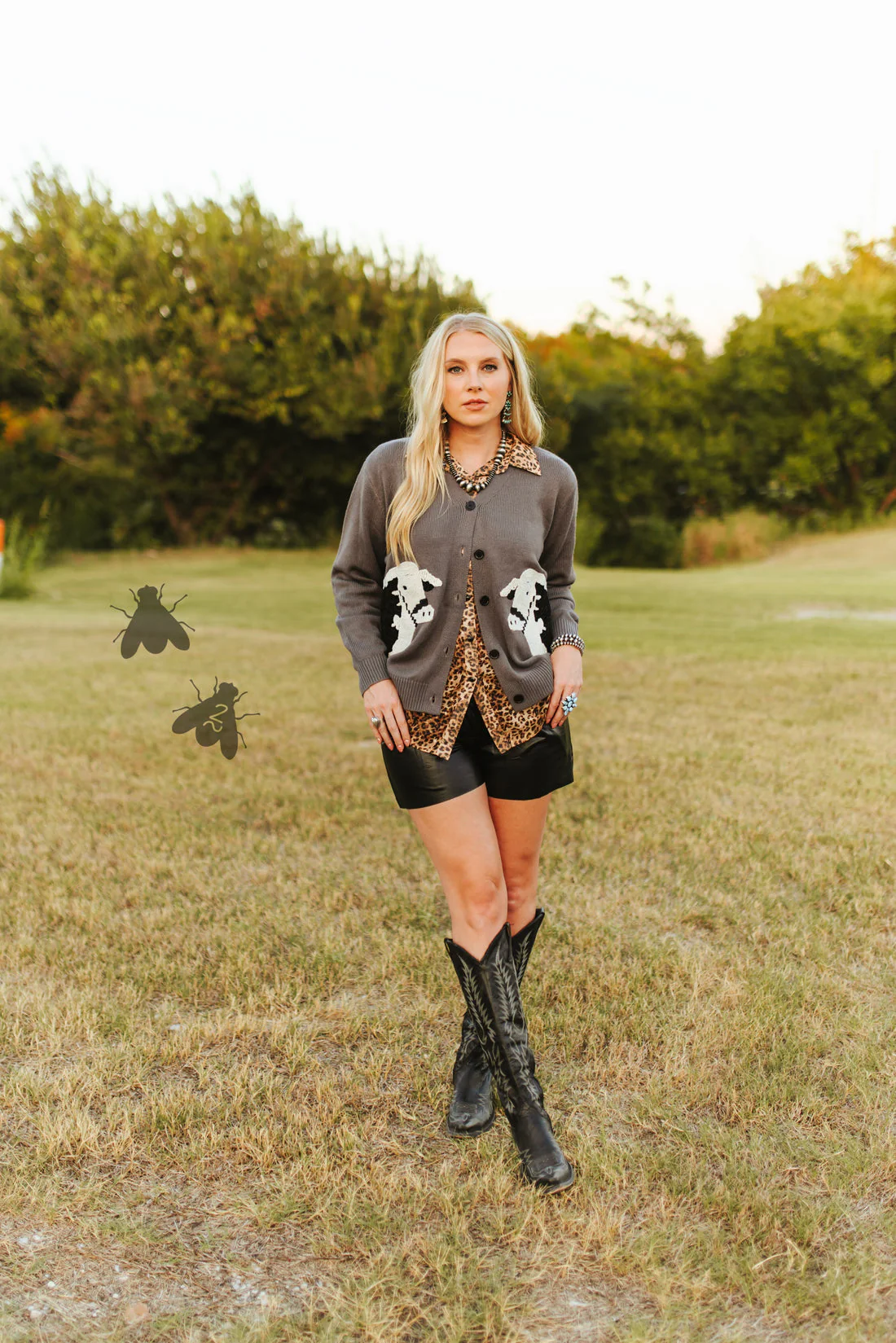 Black Baldy Cattle Cardi - Image 3