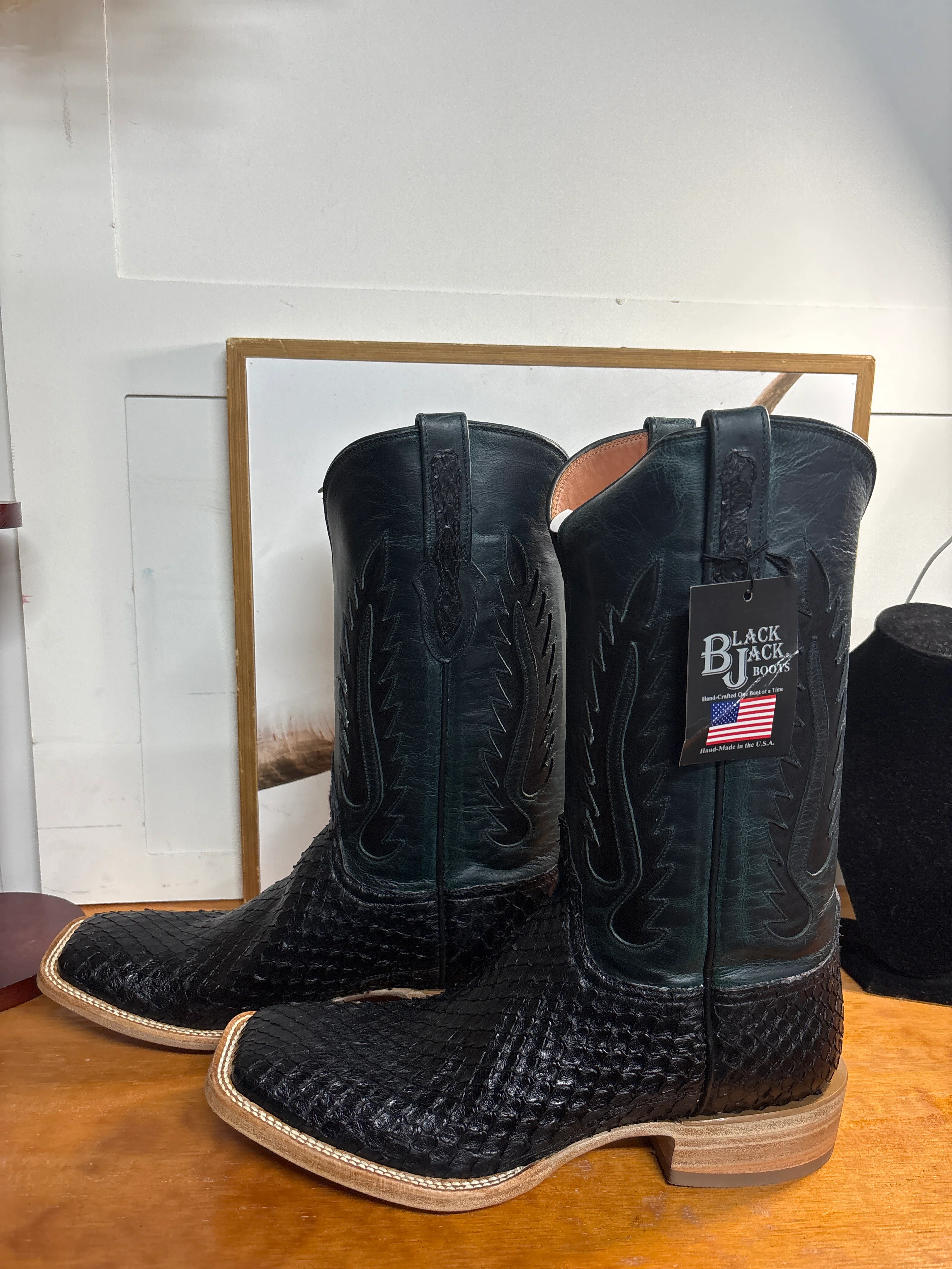 Black Jack Anaconda Snake Black Boots - Image 2