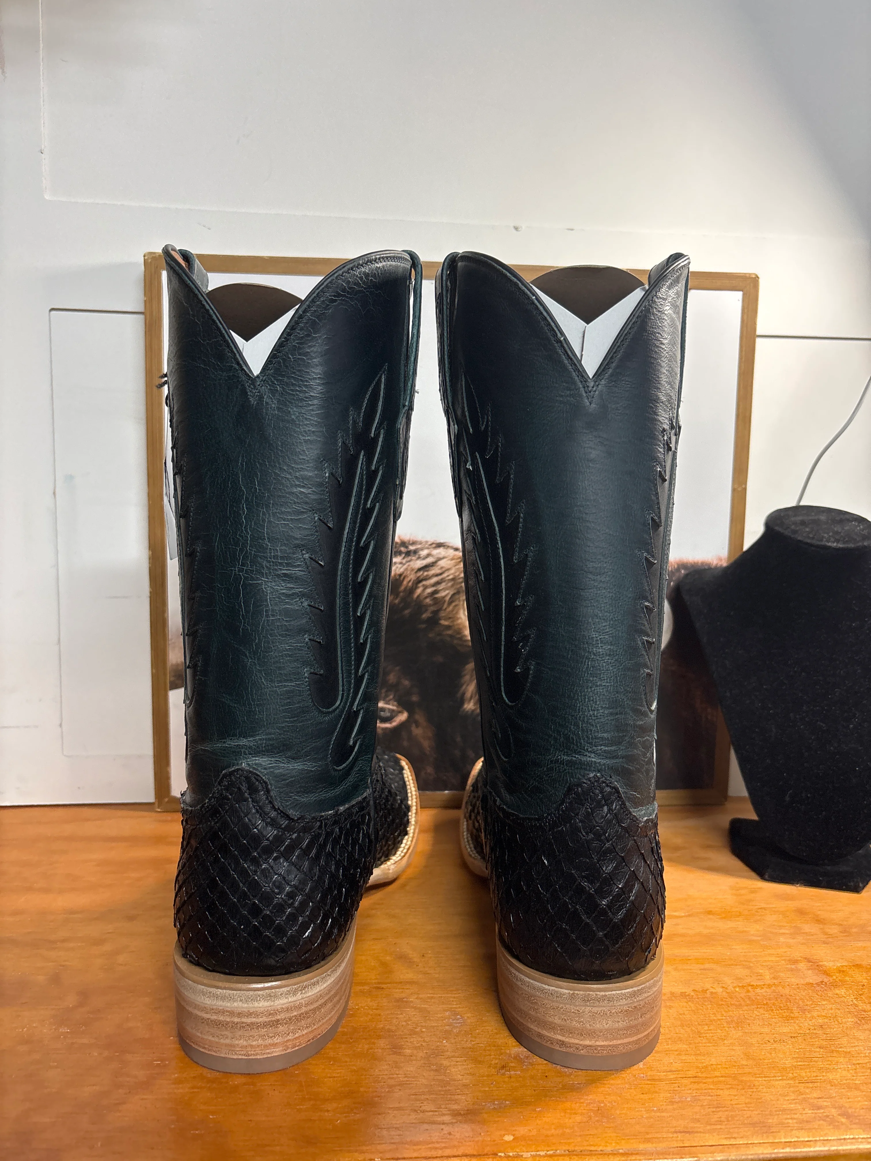 Black Jack Anaconda Snake Black Boots - Image 3
