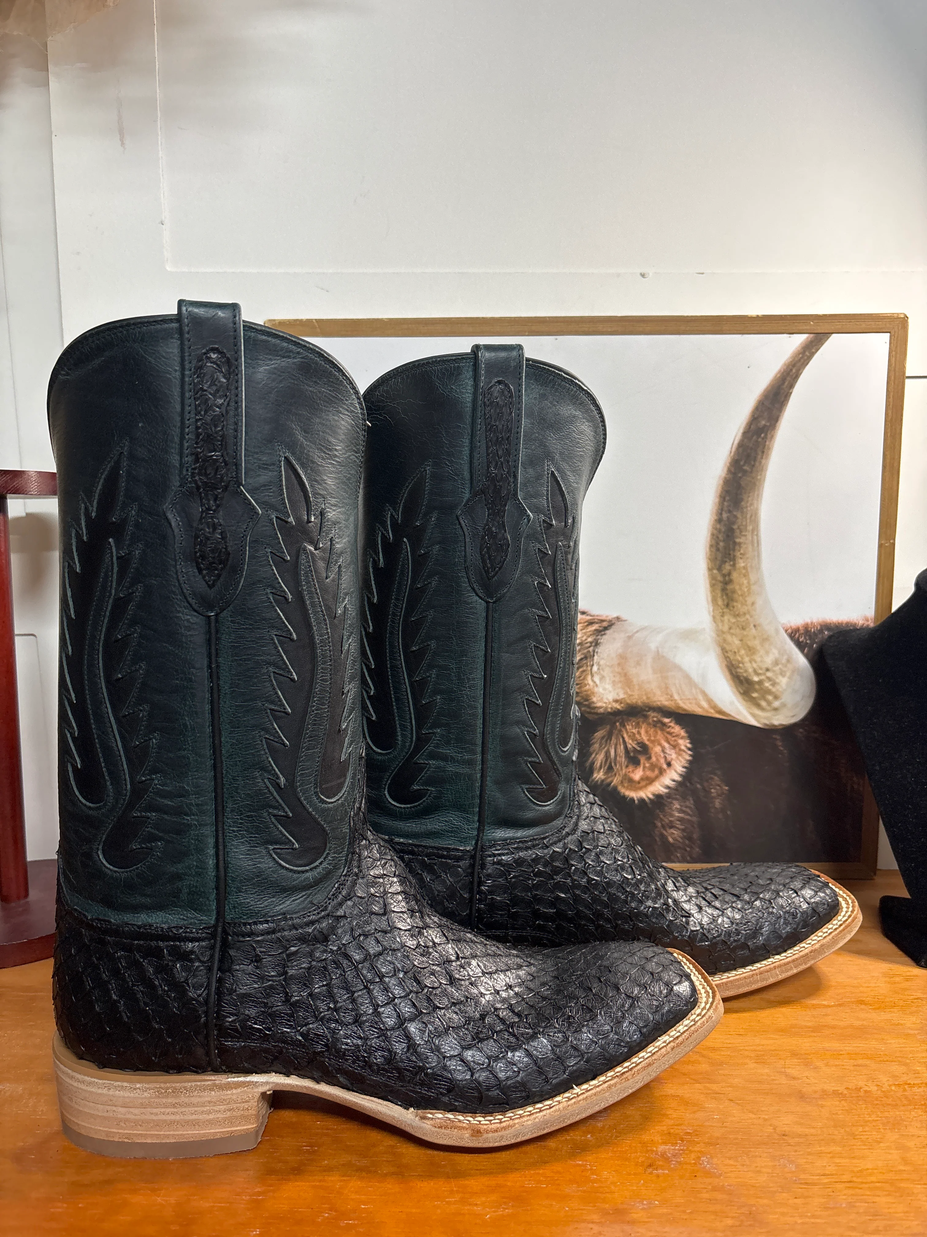 Black Jack Anaconda Snake Black Boots - Image 4