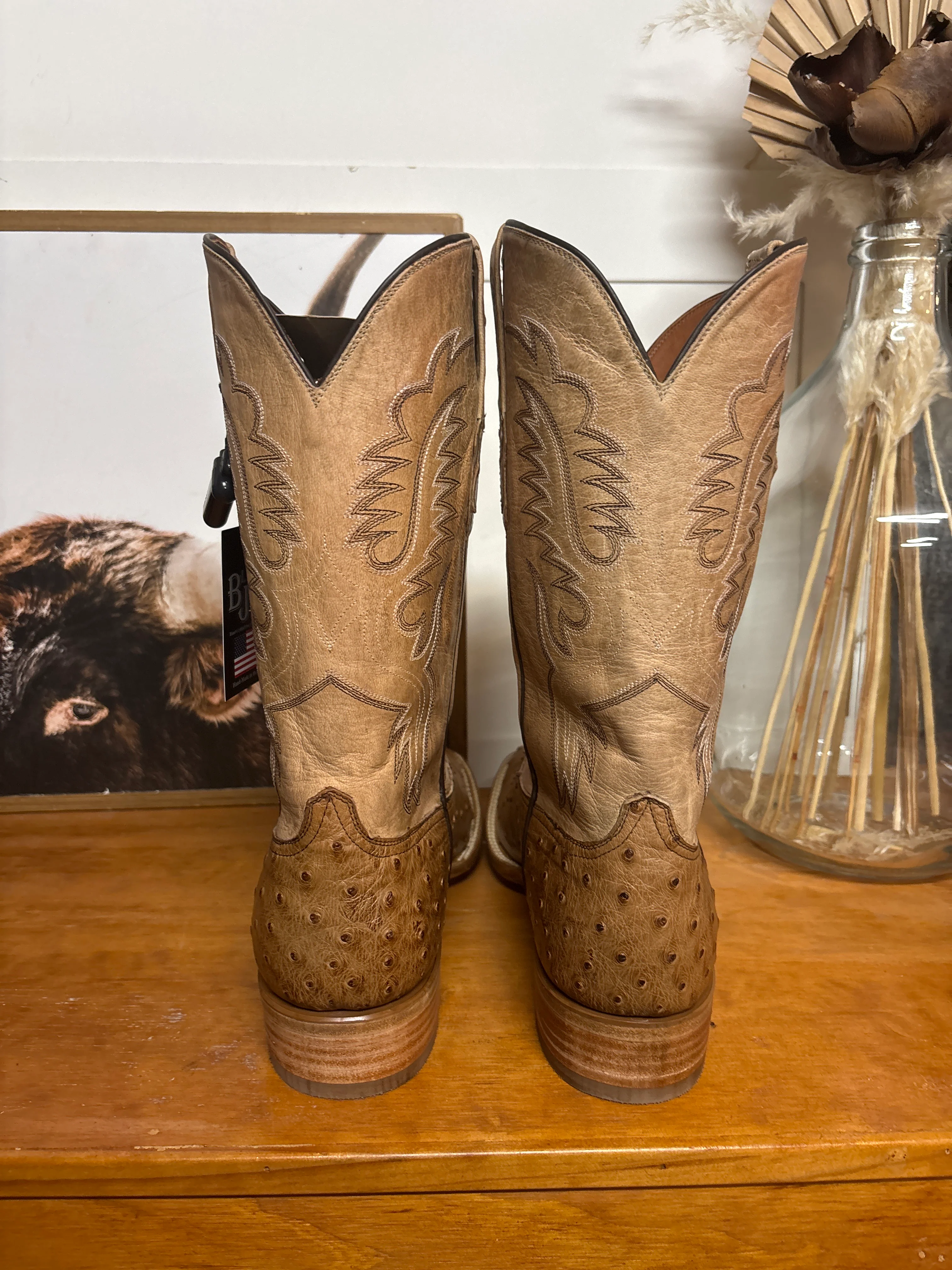 Black Jack Quill Burnished Cigar Boots - Image 3