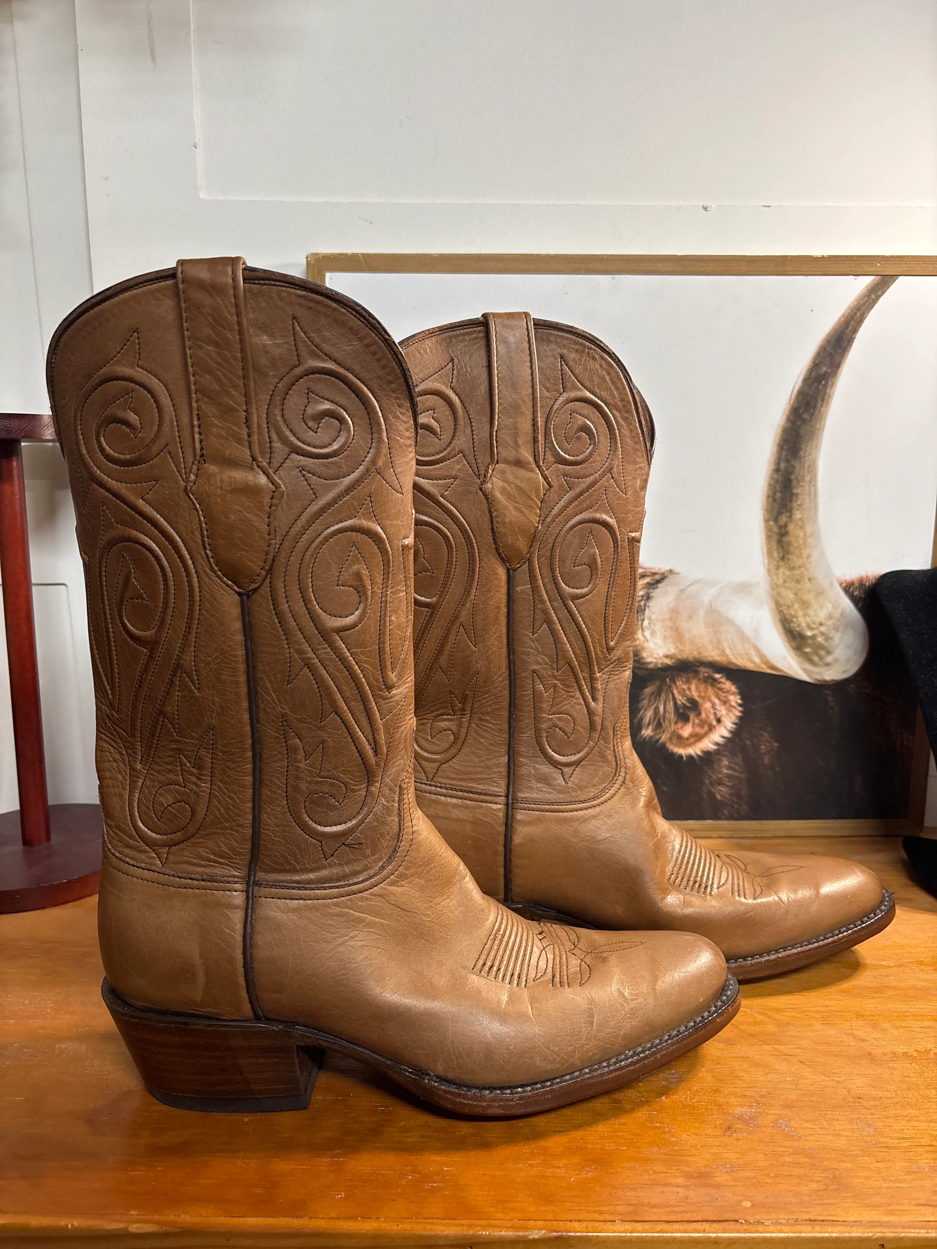 Black Jack Burnished Peanut Boots - Image 4