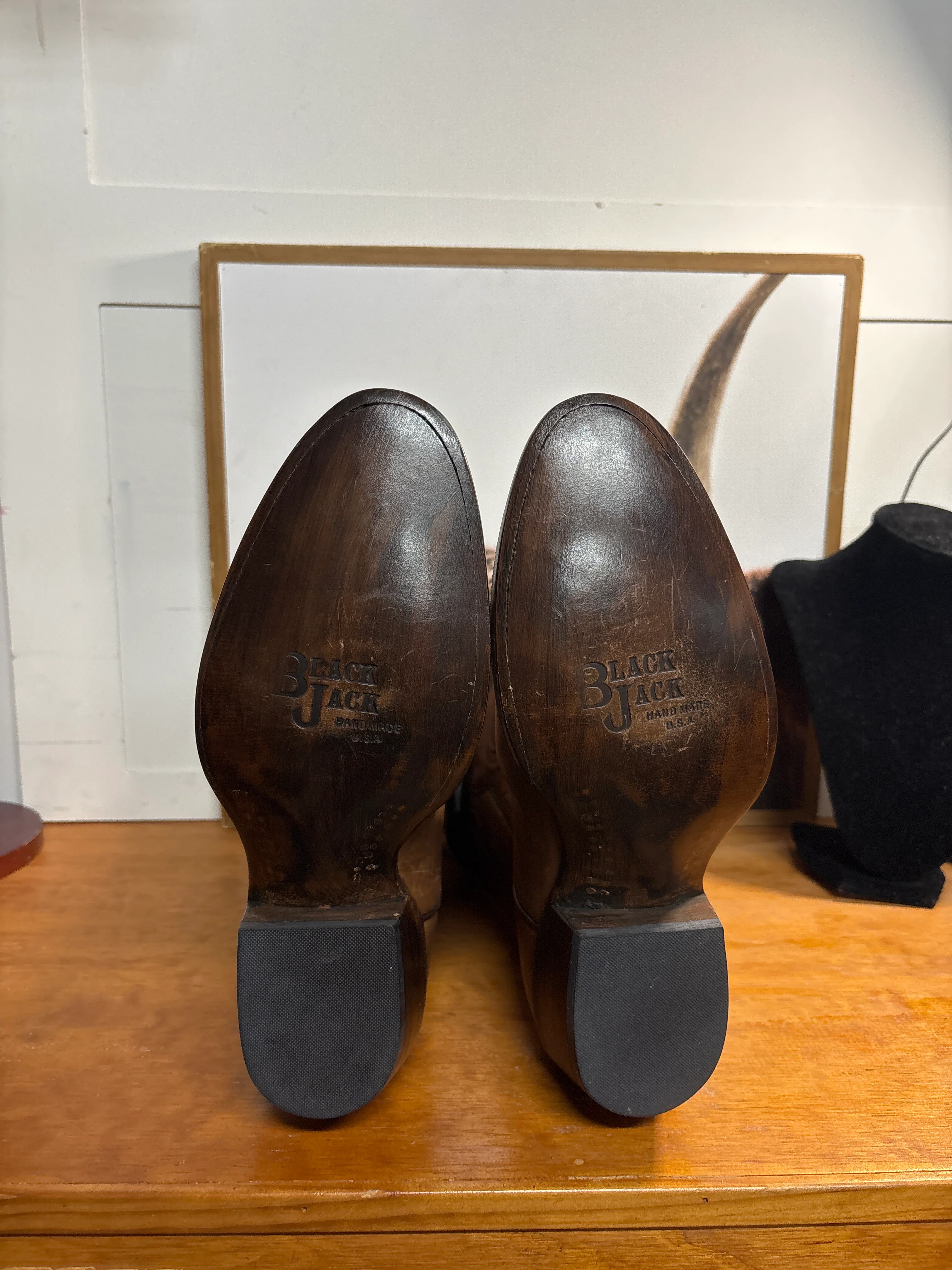 Black Jack Burnished Peanut Boots - Image 5
