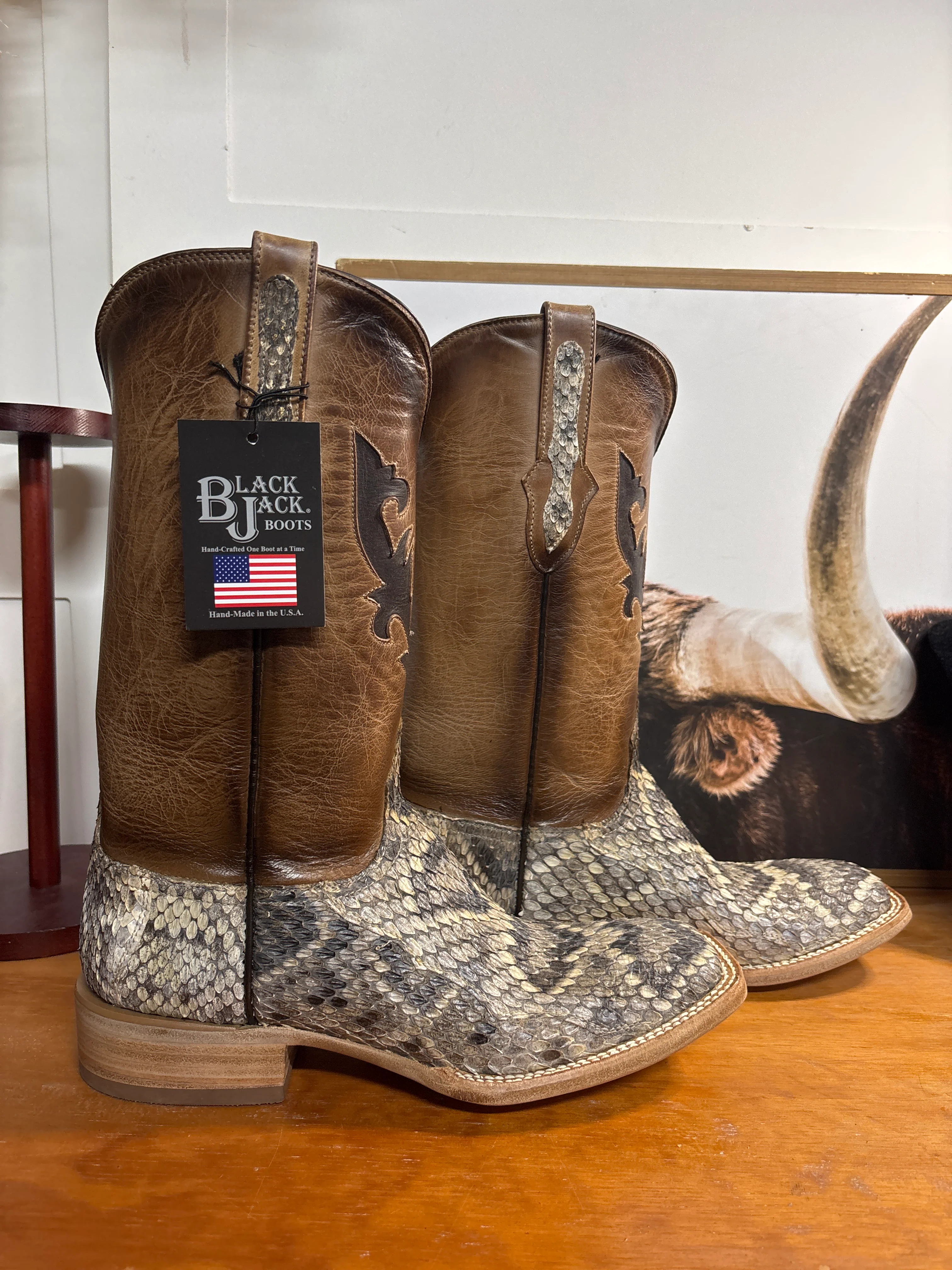 Black Jack Diamondback Rattle Snake Boots - Image 4