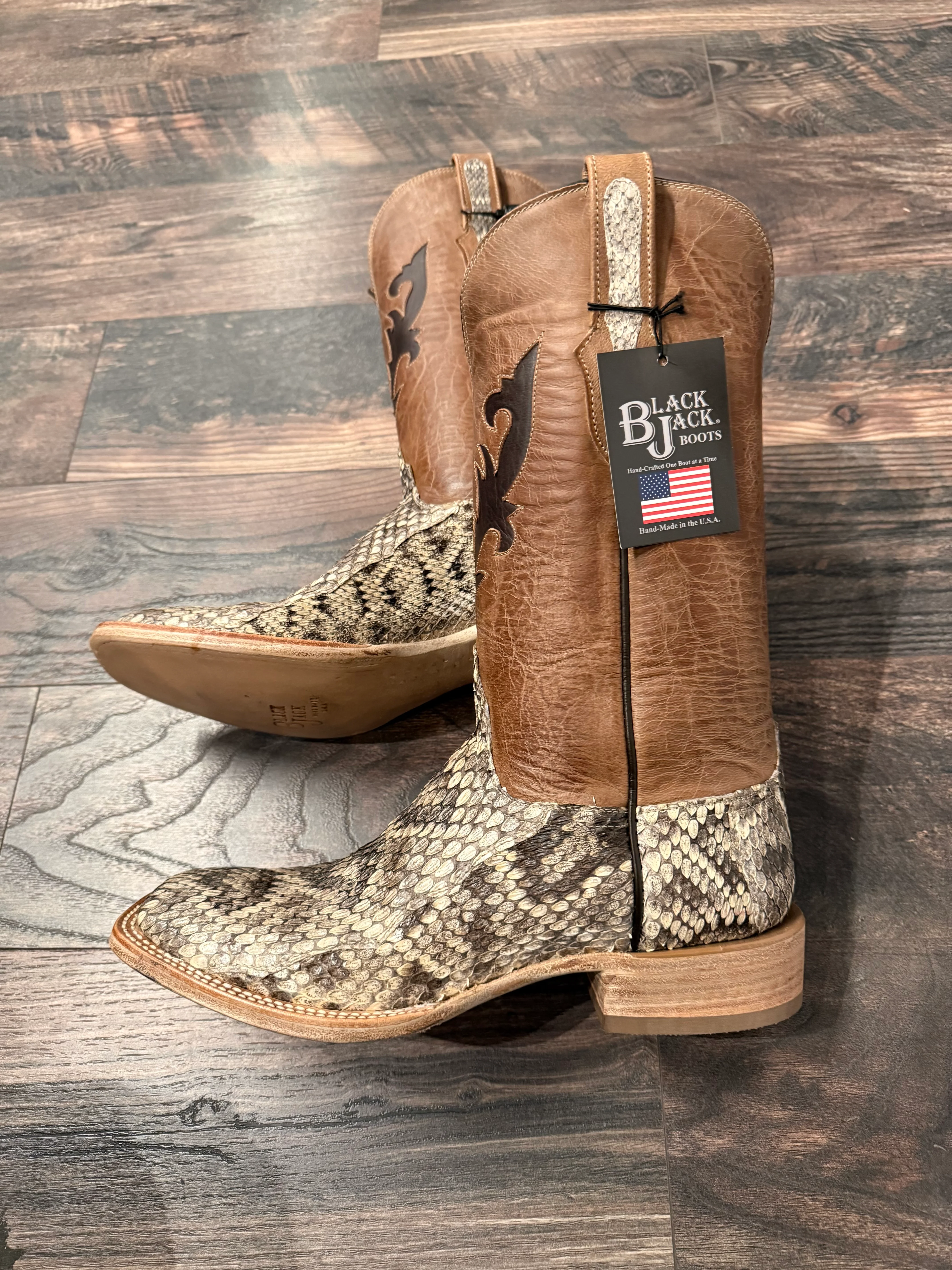 Black Jack Diamondback Rattle Snake Boots - Image 6