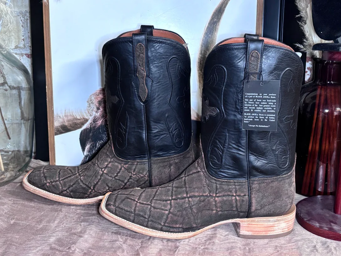 Black Jack Elephant Safari Cognac & Black Boots - Image 2