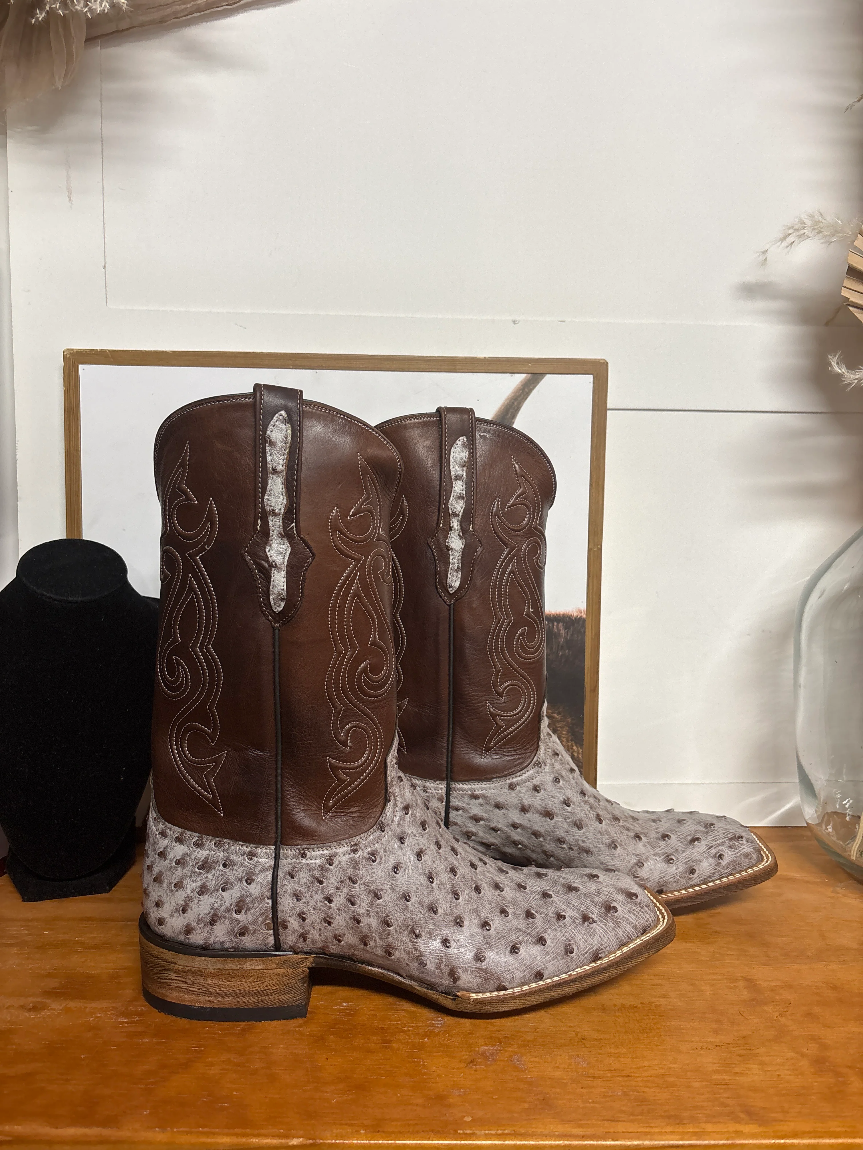 Black Jack Full Quill Ostrich boots - Image 3