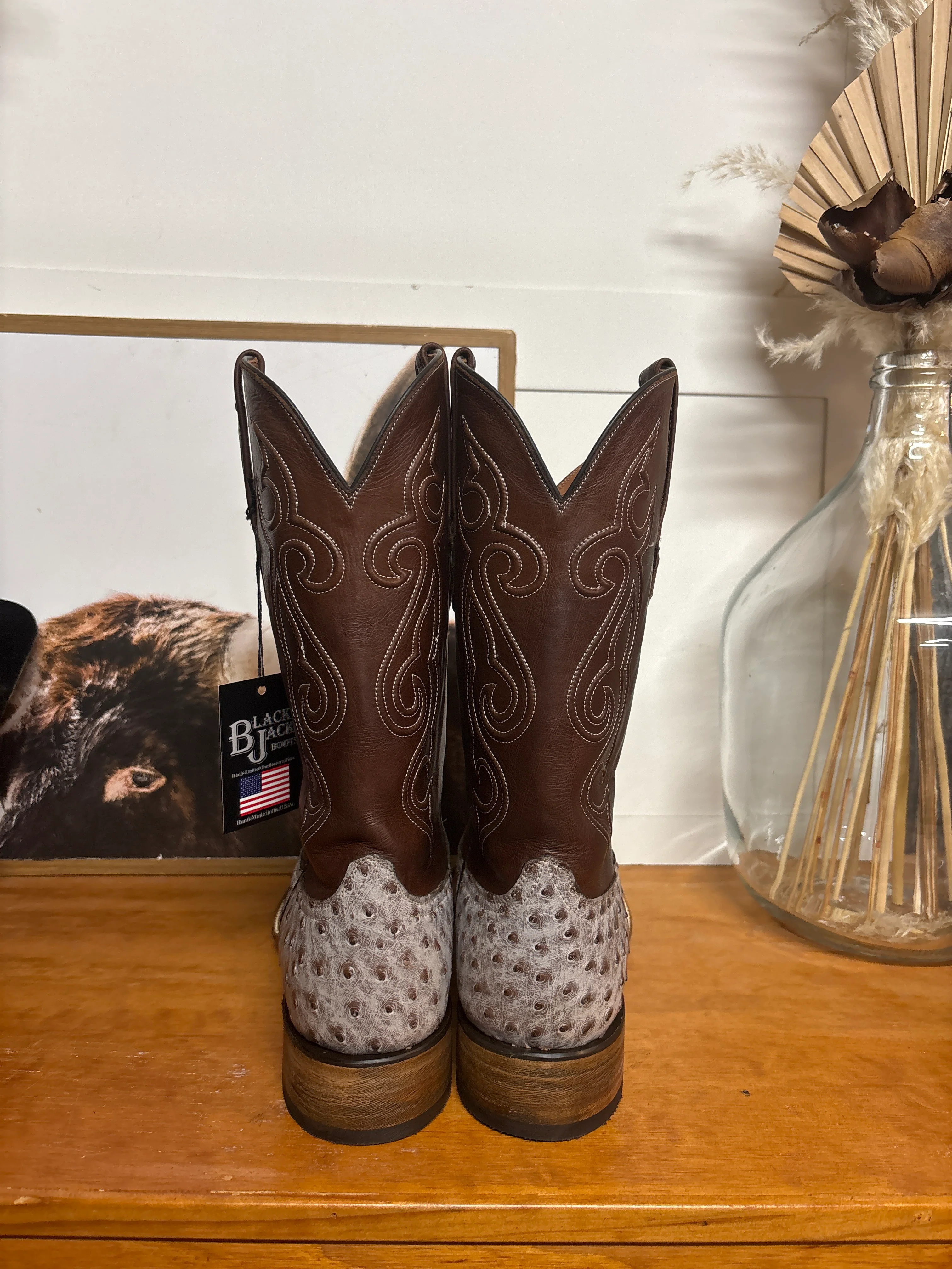 Black Jack Full Quill Ostrich boots - Image 6