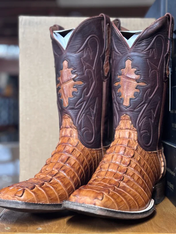 Black Jack Nile Croc Tail Cognac - Image 4