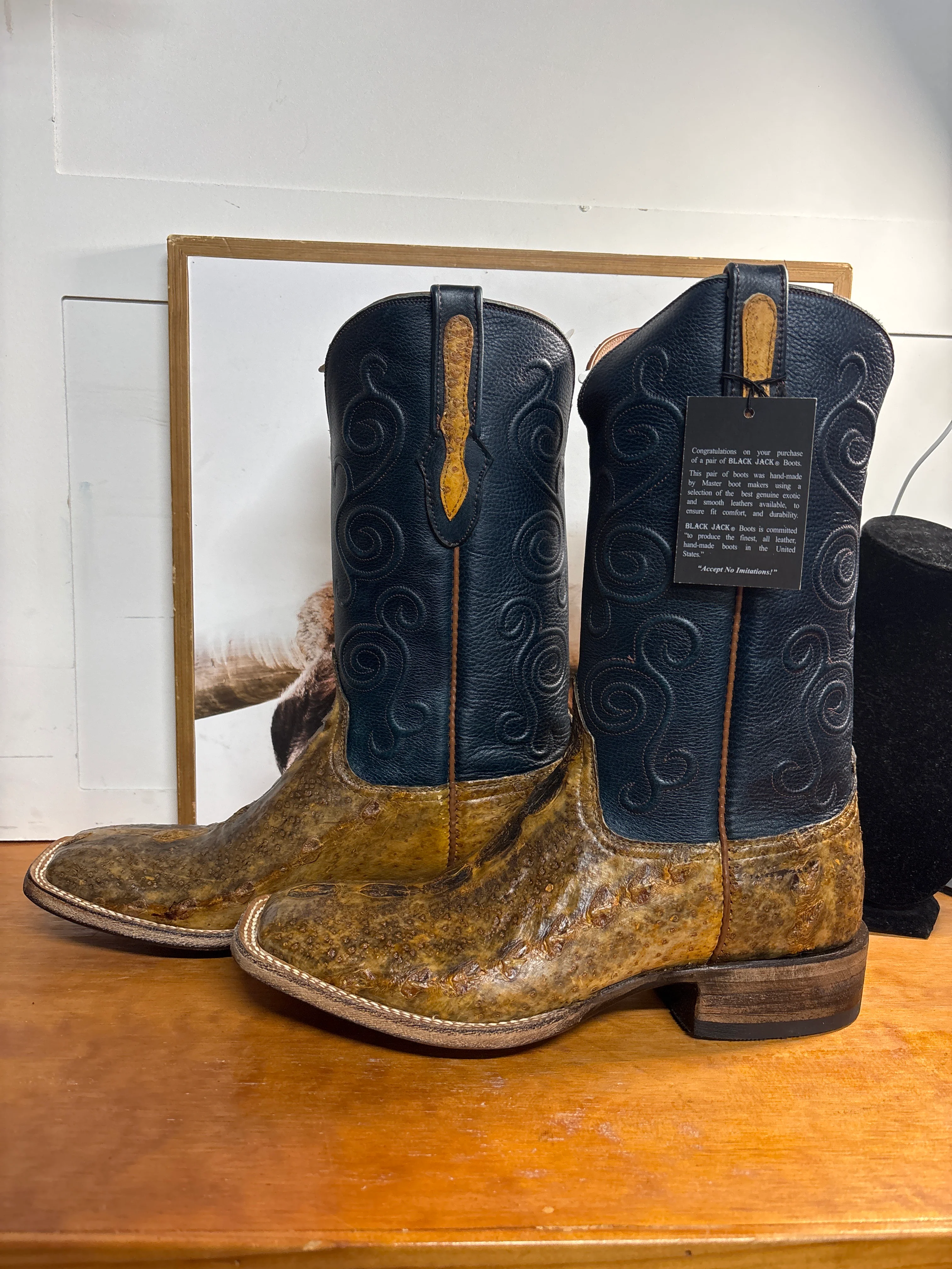 Black Jack Sturgeon Fish Brown Boots - Image 2