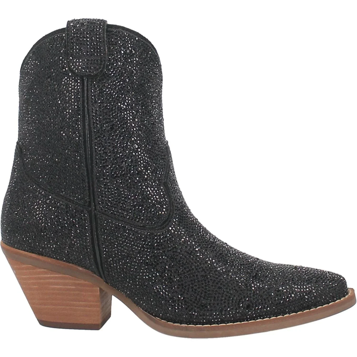 Final Sale ✨ Black Rhinestone Cowgirl Booties - Image 2