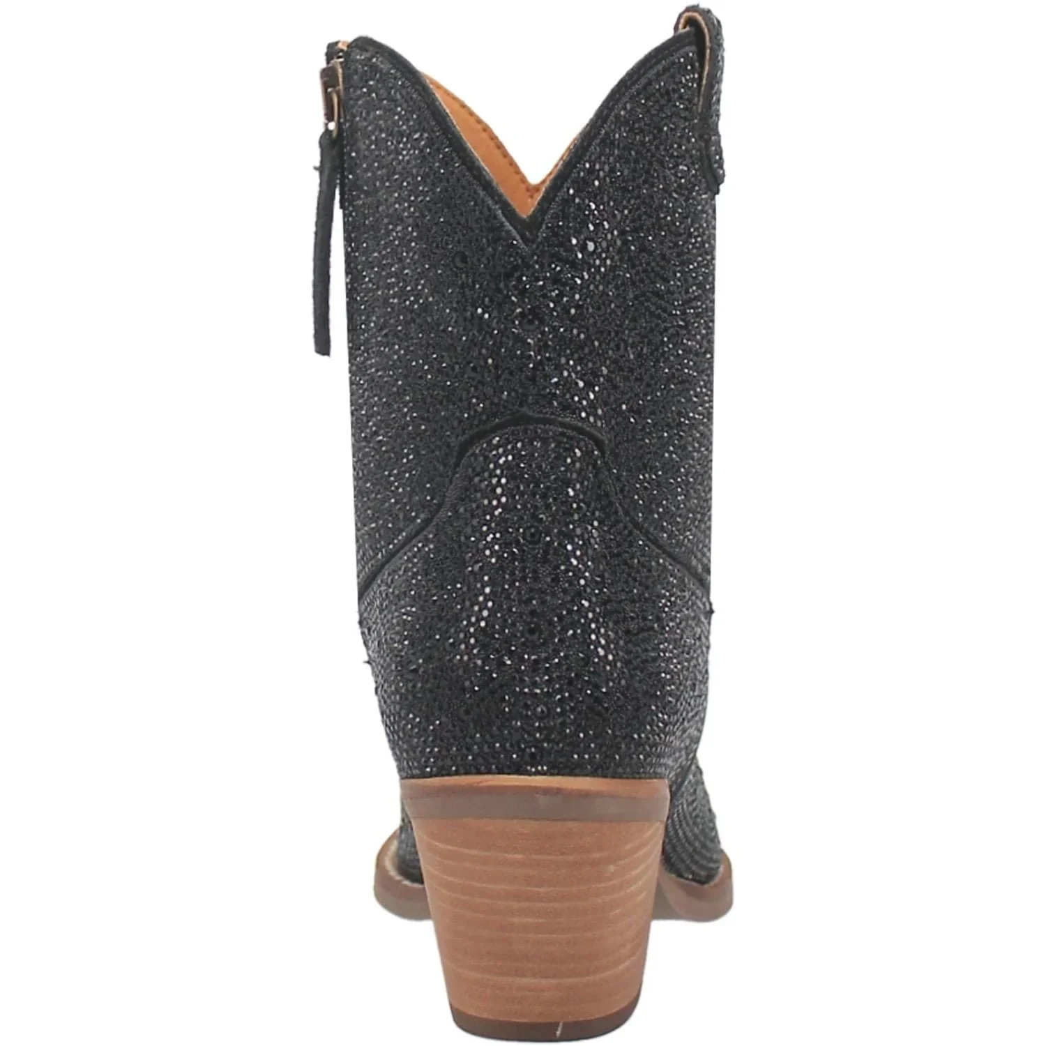 Final Sale ✨ Black Rhinestone Cowgirl Booties - Image 3