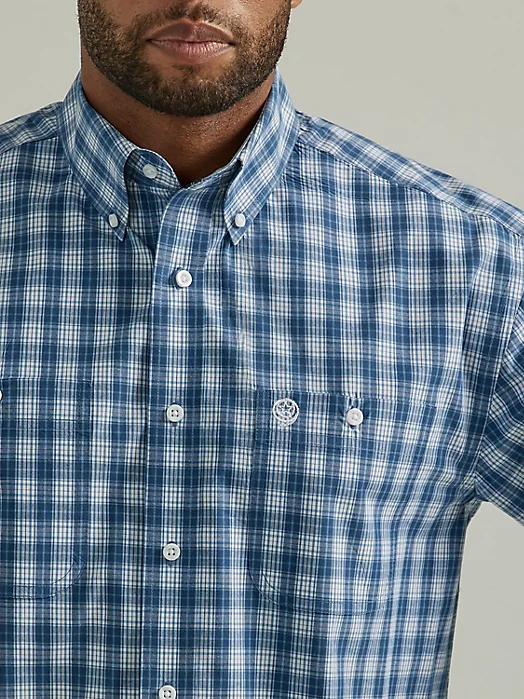 Final Sale ✨ Blue George Strait Button Up - Image 4