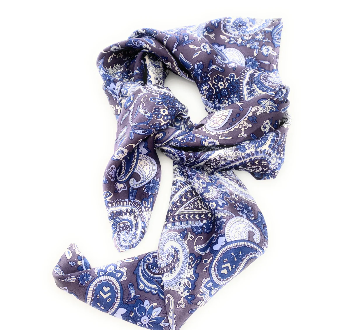 Blue Paisley Wild Rag - Image 2