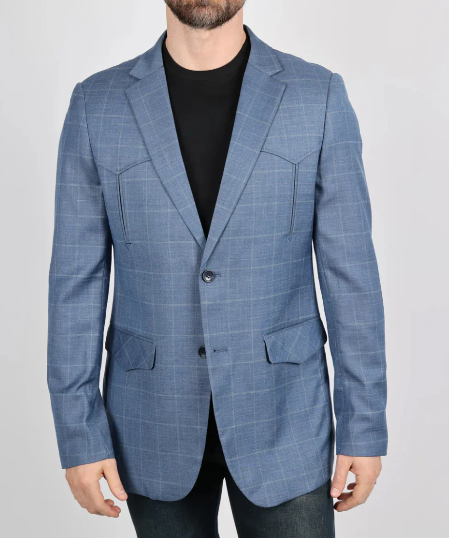 Blue Plaid Blazer