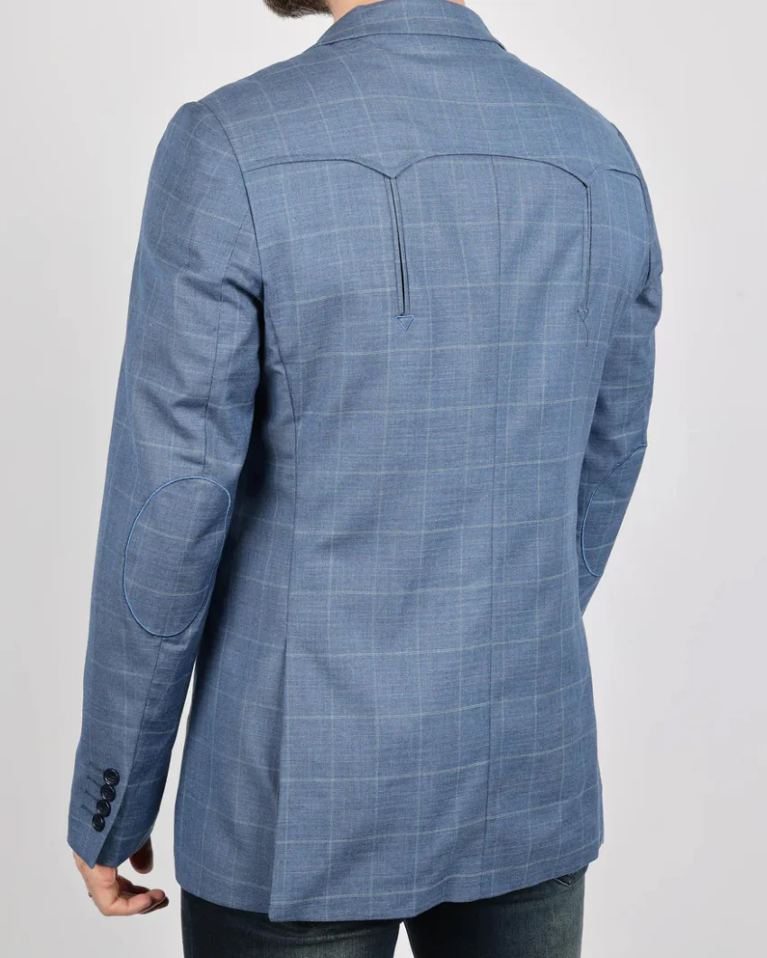 Blue Plaid Blazer - Image 2
