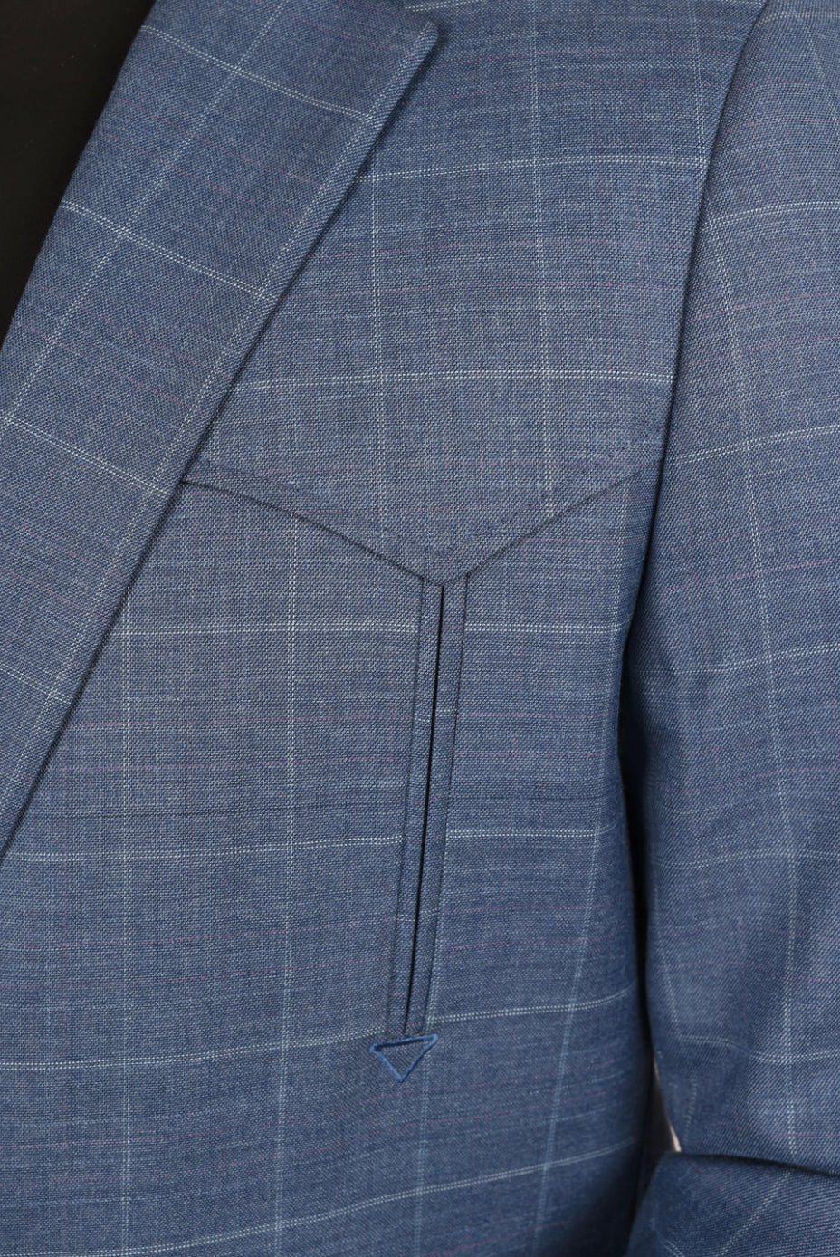 Blue Plaid Blazer - Image 3