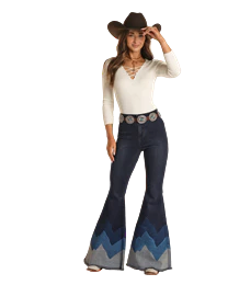 Final Sale ✨Blue Wave Bell Bottoms Jeans - Image 3