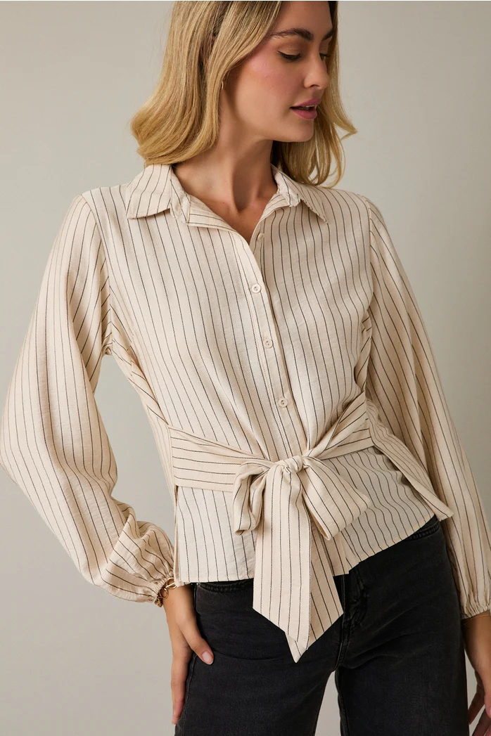 Bowie Button Bow Shirt