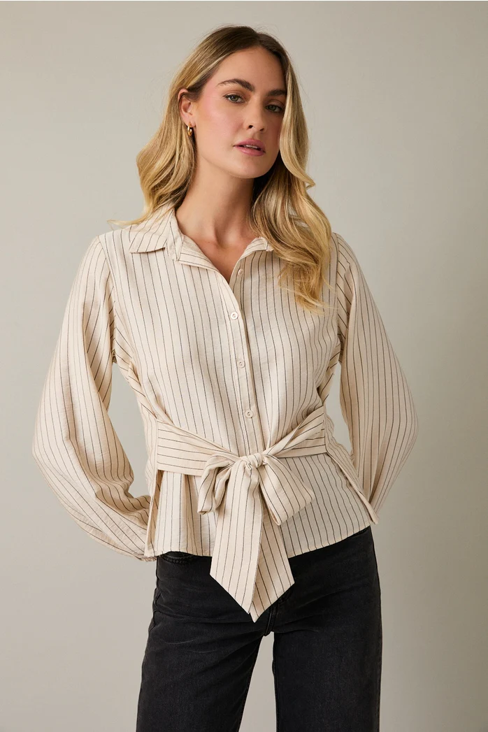 Bowie Button Bow Shirt - Image 2
