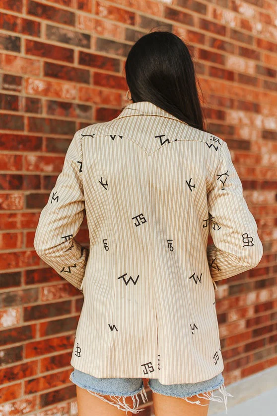 Branded Western Yoke Women's Blazer - Image 2