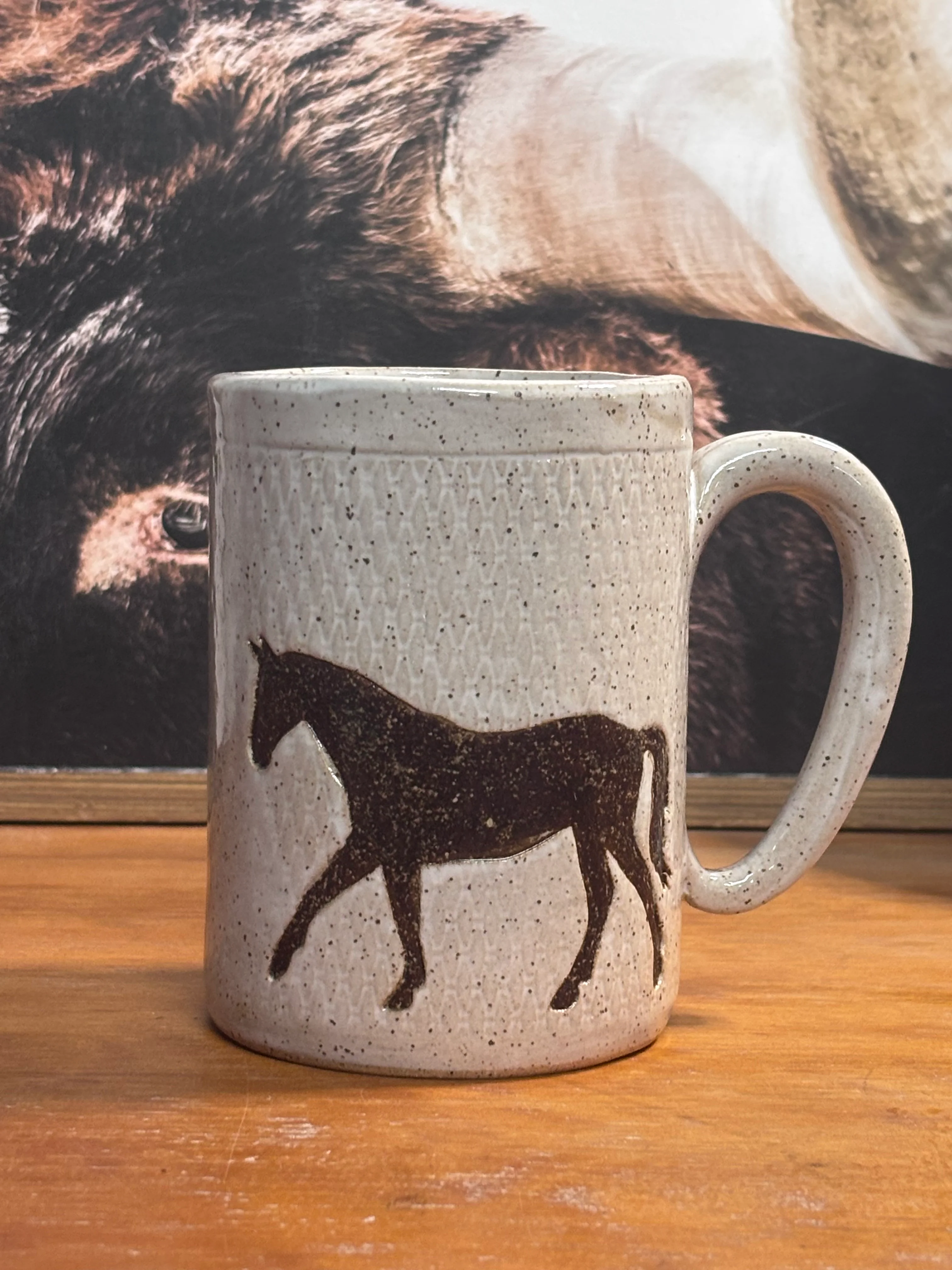 Brown Horse Handmade Mug 14oz - Image 4