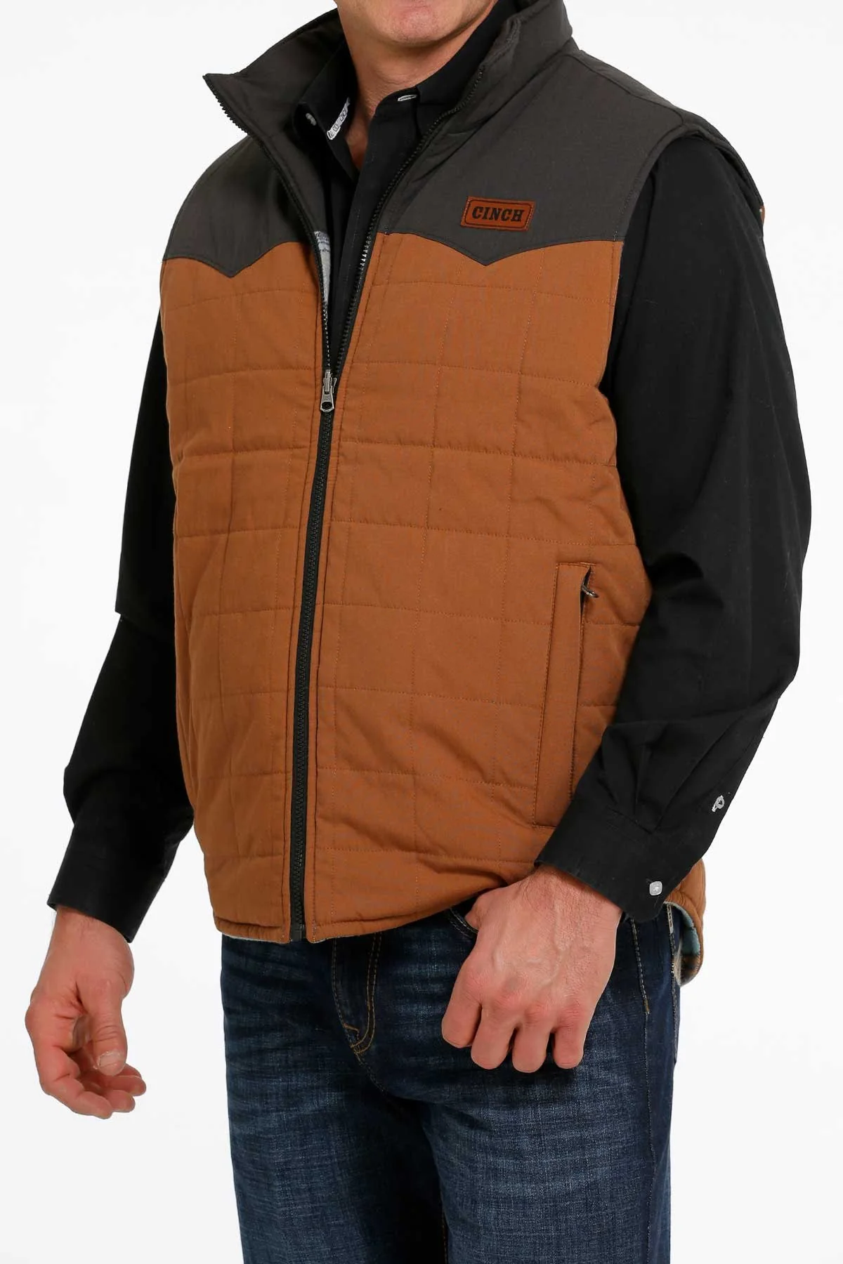 Final Sale ✨Brown Reversible Men's Vest - Image 3