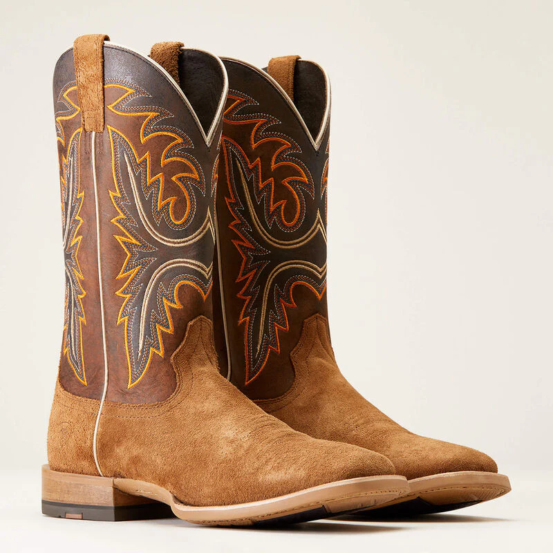Brushrider Western Boot - Suntan Roughout - Image 4