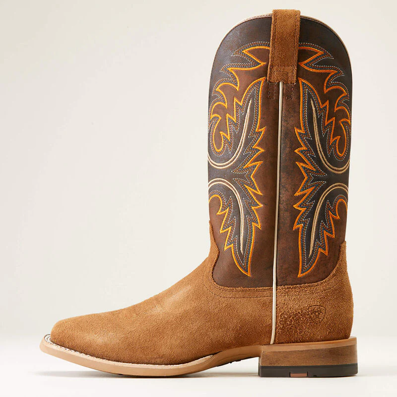 Brushrider Western Boot - Suntan Roughout - Image 5