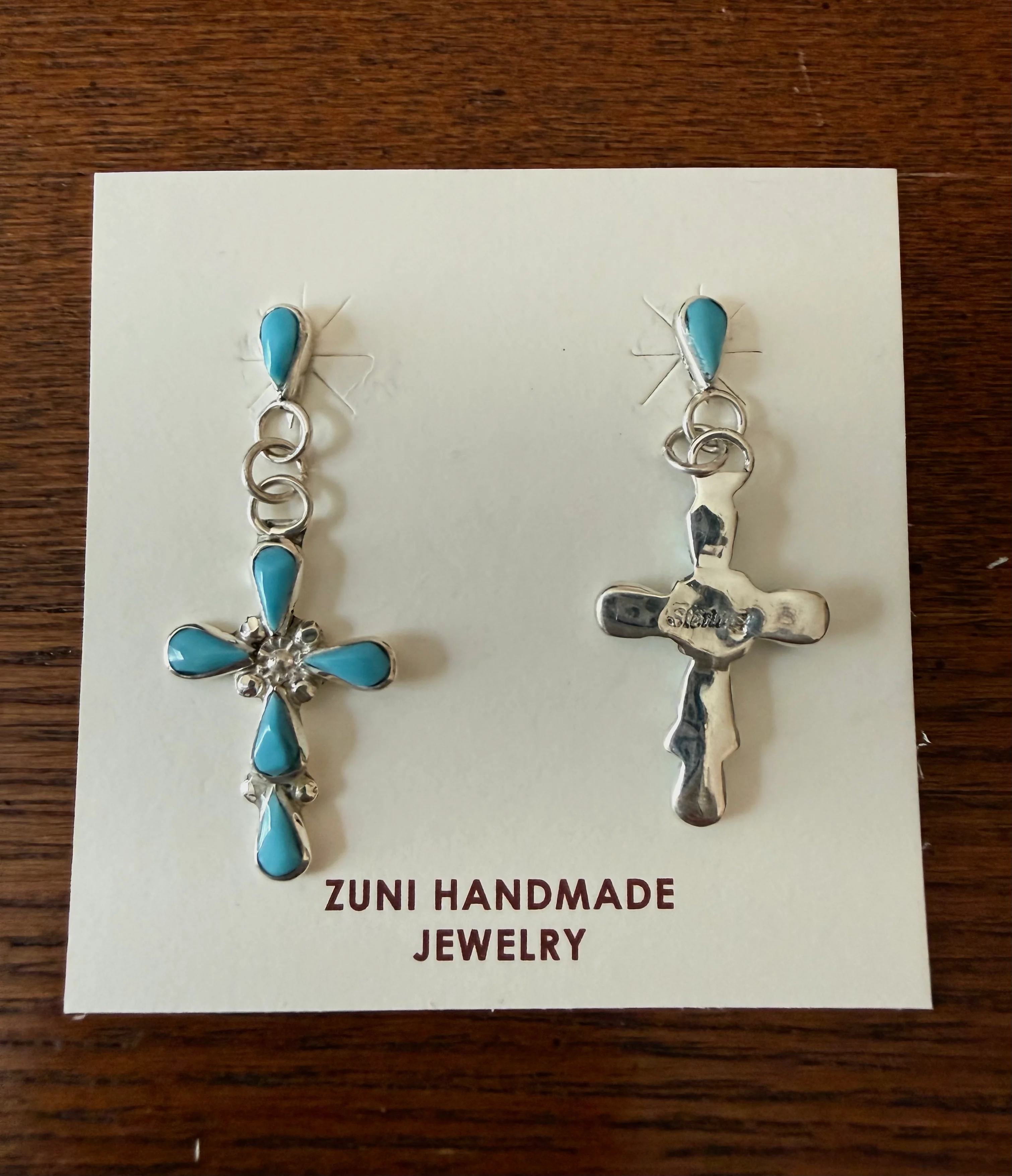 Bryce Authentic Turquoise Earrings - Image 2