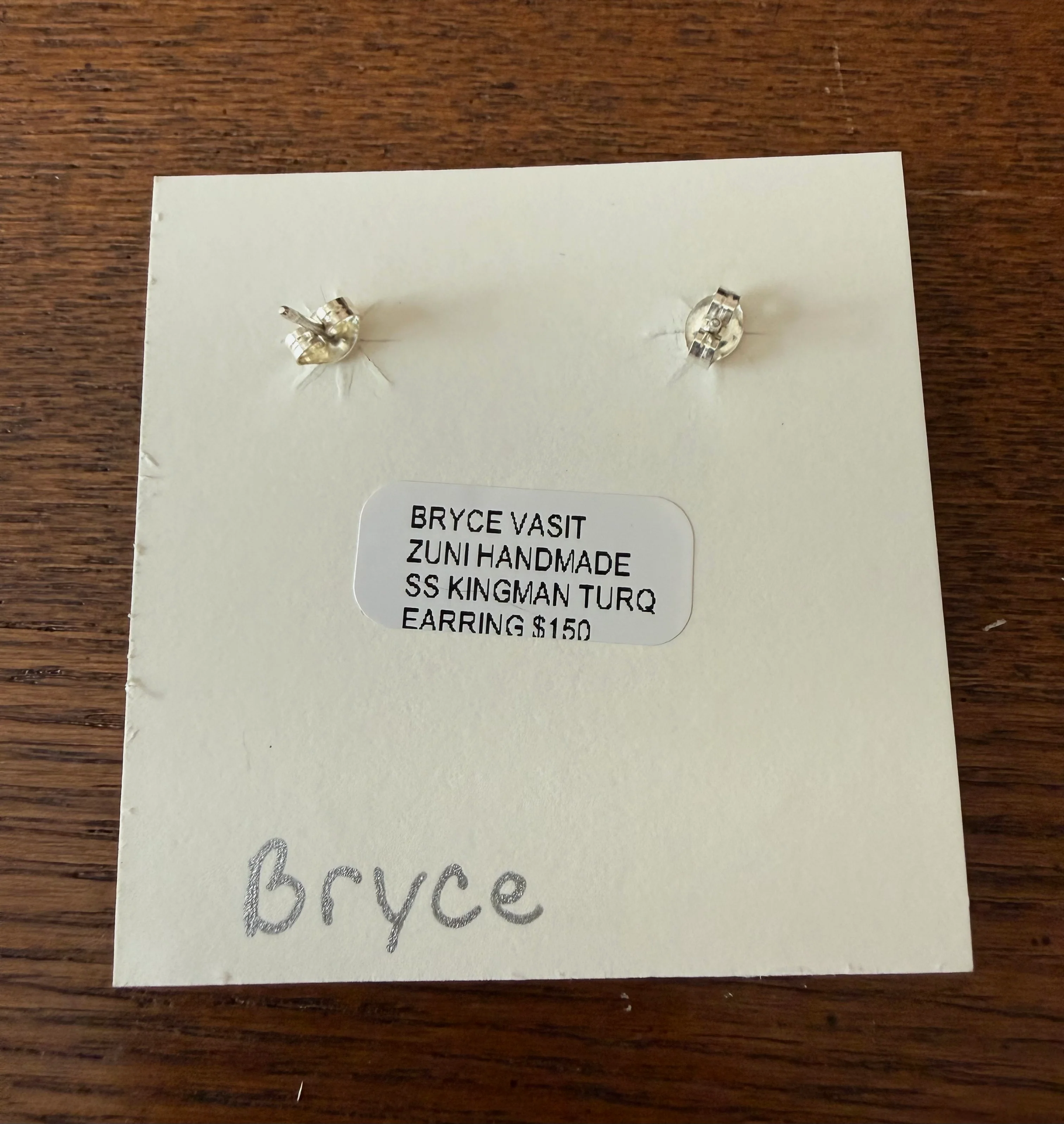 Bryce Authentic Turquoise Earrings - Image 3