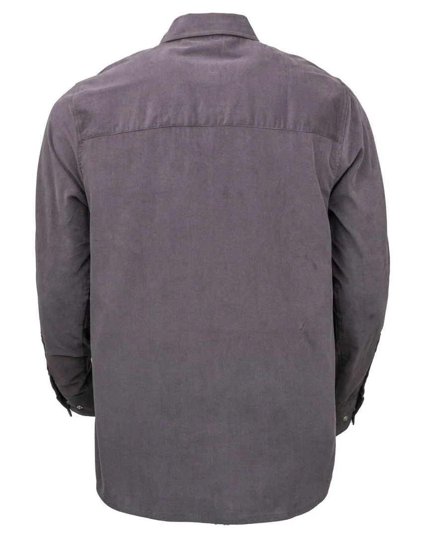 Bryce Charcoal Corduroy Men's Shirt - Image 2