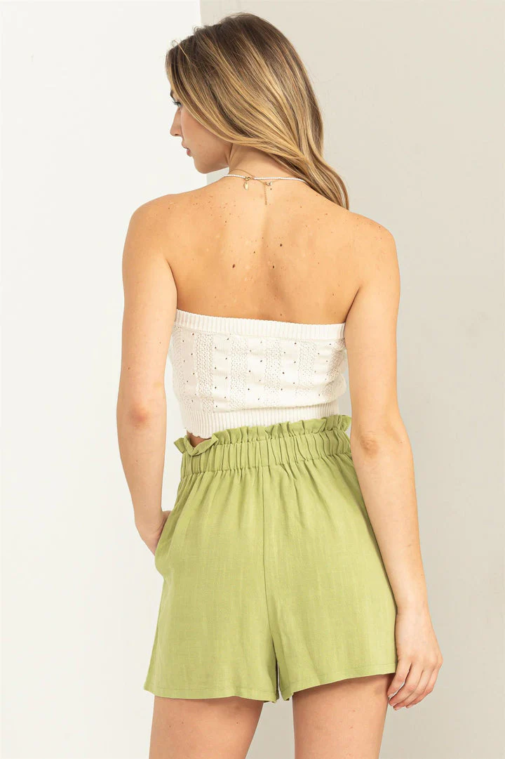 Buxom Babe Whip Cream Knit Tube Top - Image 3