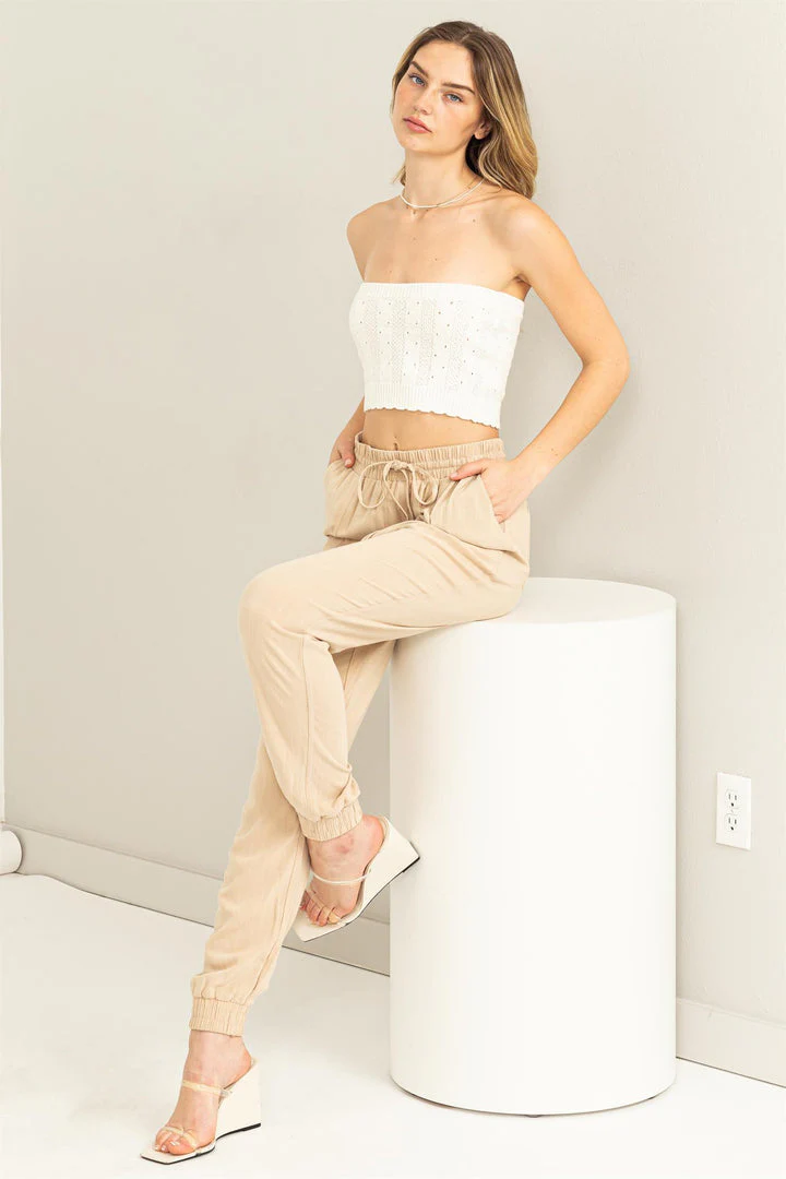 Buxom Babe Whip Cream Knit Tube Top - Image 4