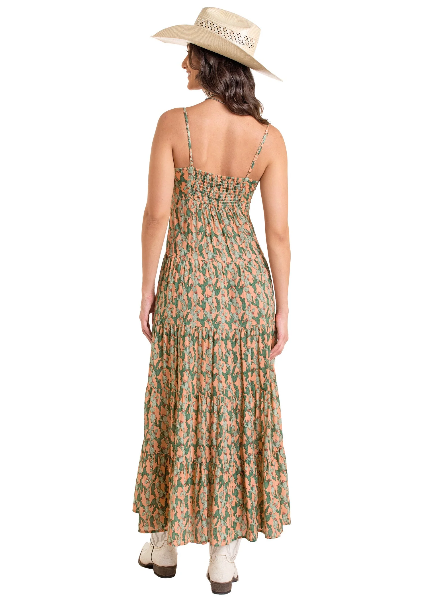 Cactus Print Midi Dress - Image 4