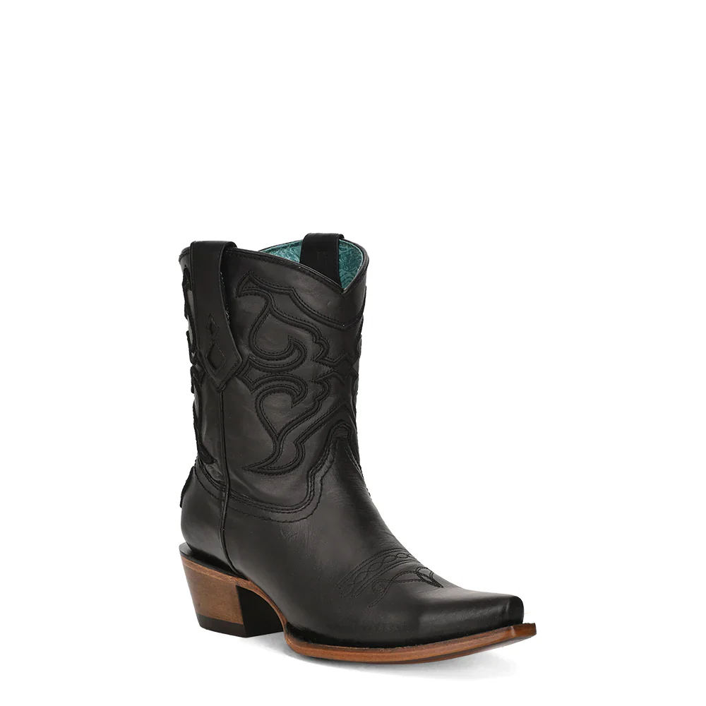 Callie Black Corral Booties - Image 2