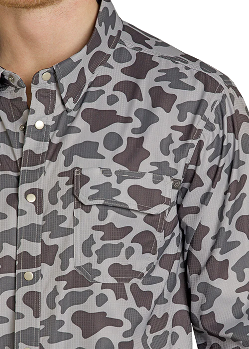 Camo Tek Grays Men's Snap Up - Image 2