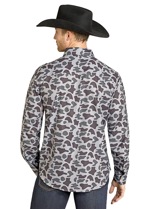 Camo Tek Grays Men's Snap Up - Image 3