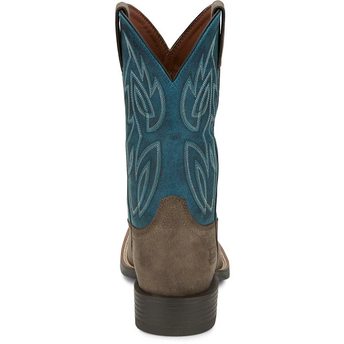 Justin Canter shadow grey water buffalo Justin men’s boots - Image 4
