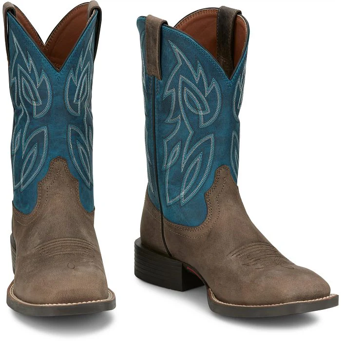 Justin Canter shadow grey water buffalo Justin men’s boots - Image 5