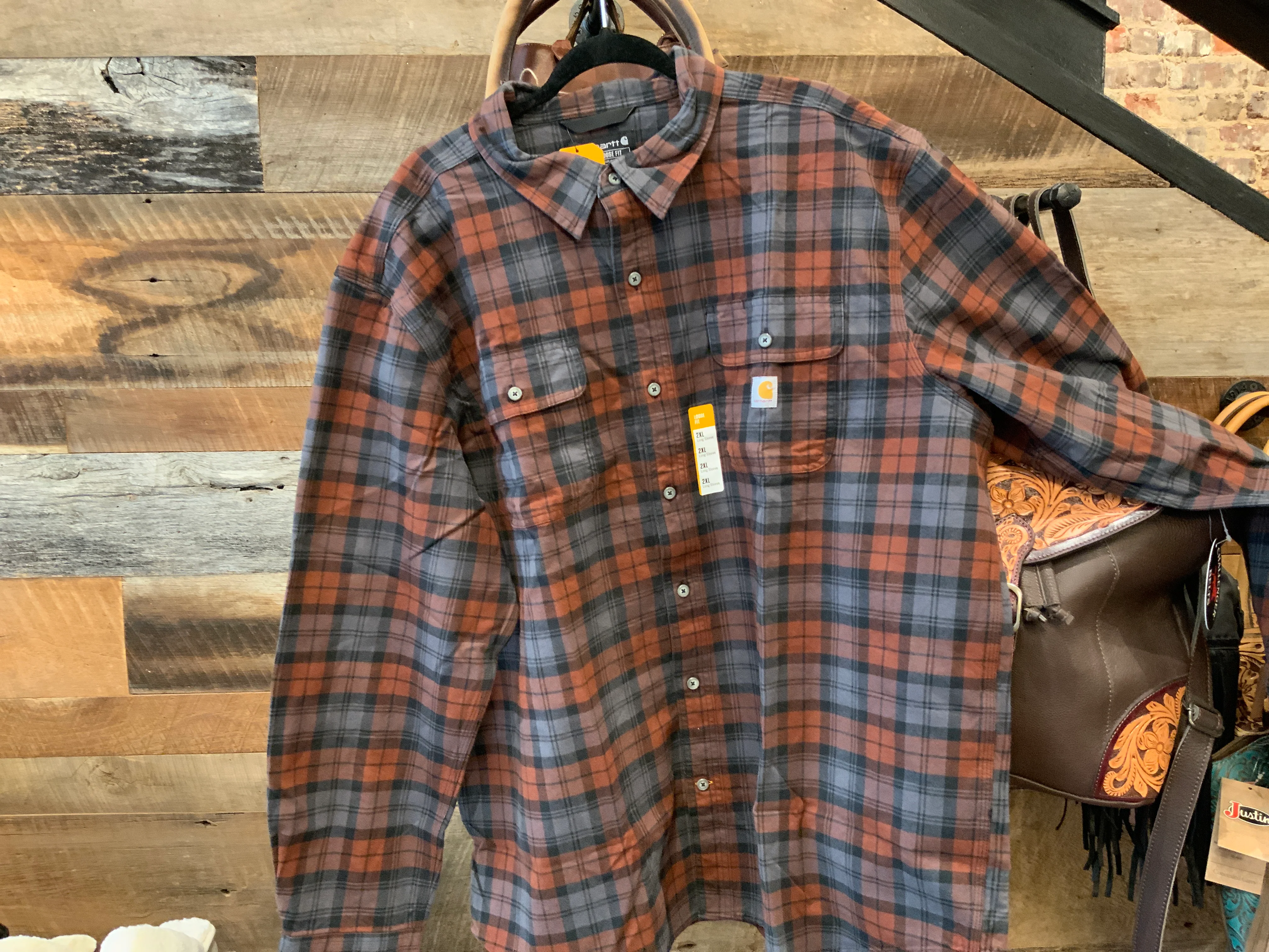 CARHARTT Flannel Long Sleeve Shirt - Image 3