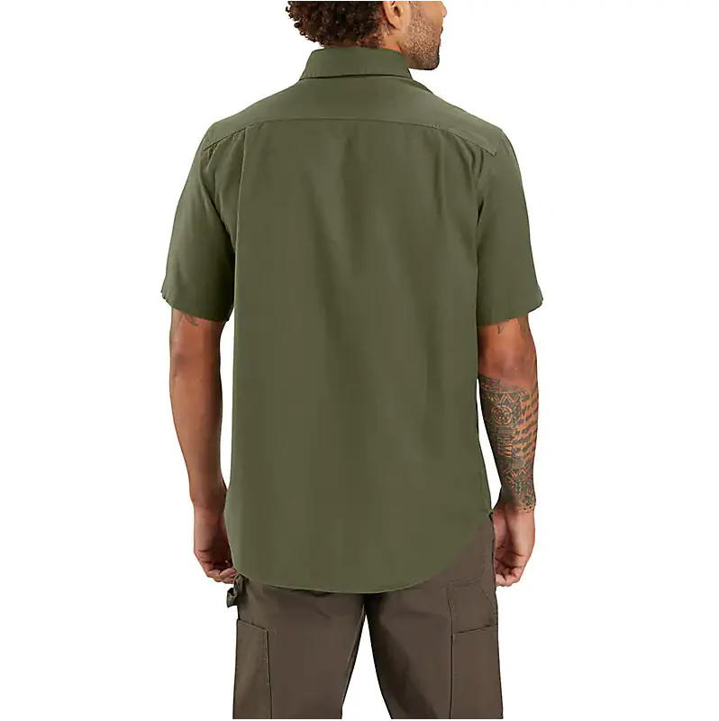 Carhartt Rugged Flex Relaxed Fit Midweight Canvas Short Sleeve Shirt - Image 2
