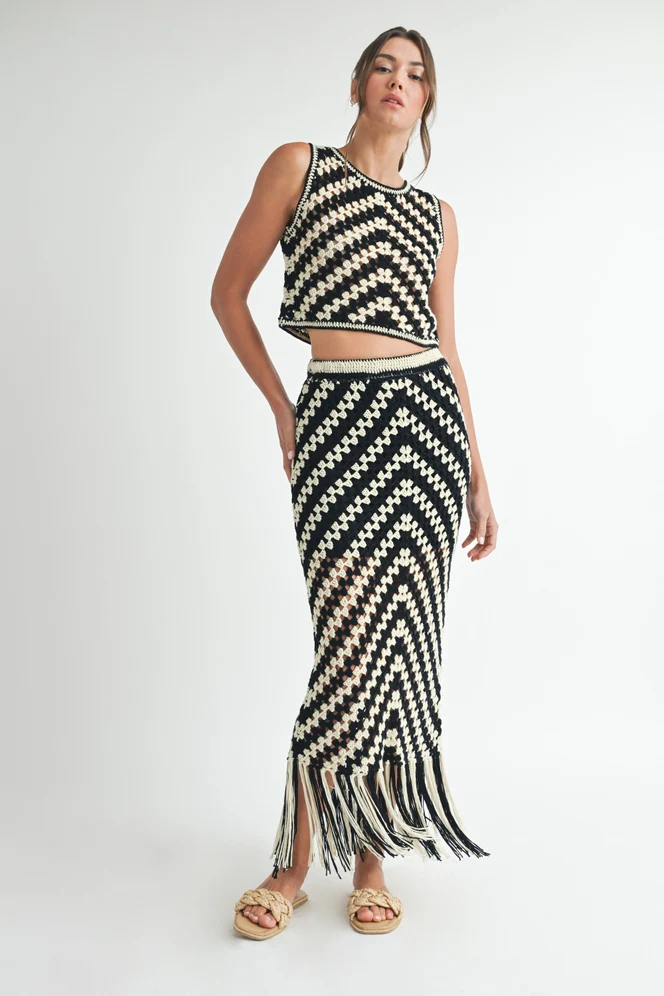 Cassidy Crochet Fringed Set - Image 3