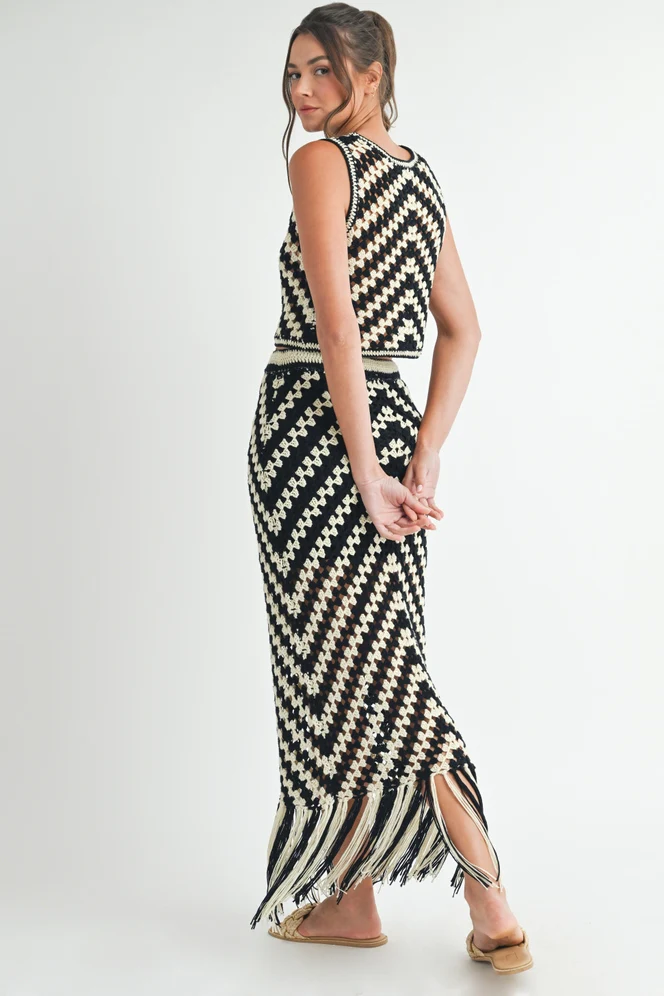 Cassidy Crochet Fringed Set - Image 4