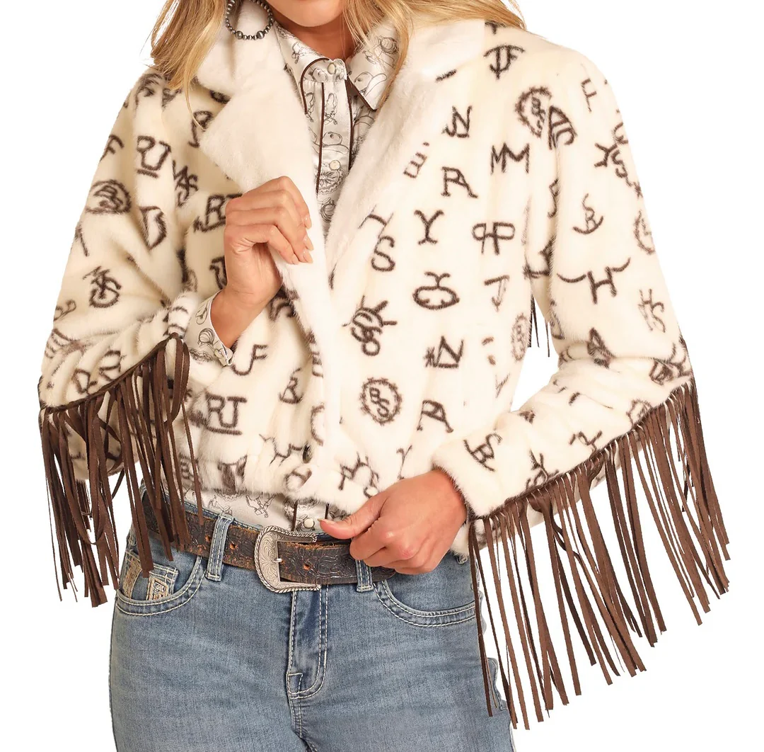 Cattle Brand Fur Jacket