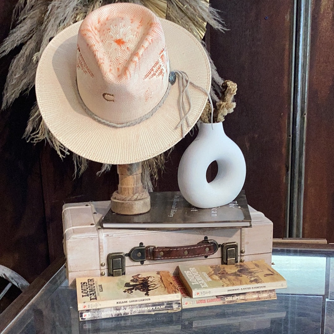 Charlie 1 Horse Topo Chico Coral Straw Hat - Image 2