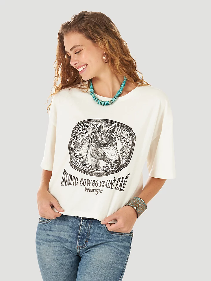Final Sale✨Chasing Wrangler Retro Crop T-Shirt - Image 2