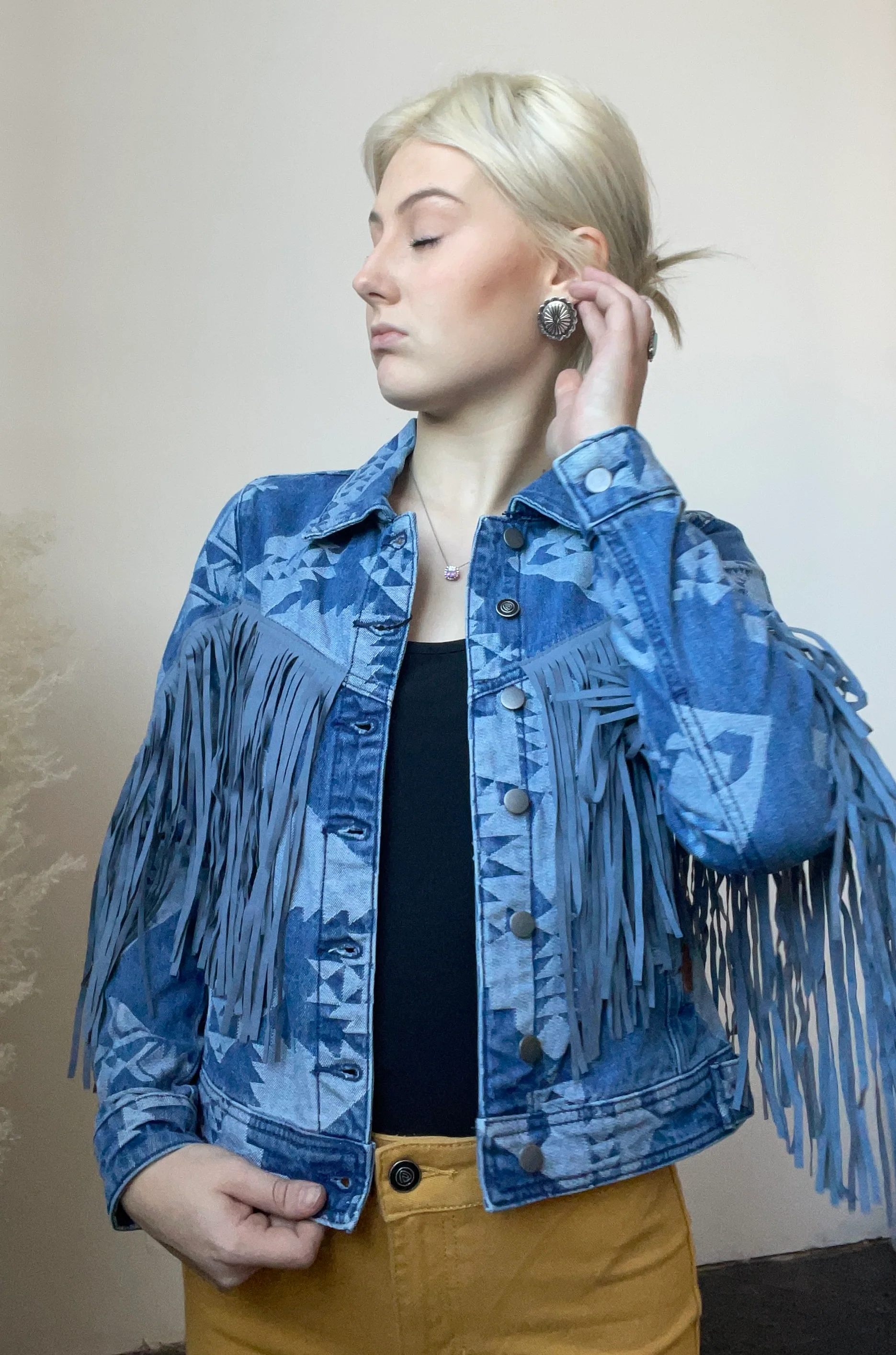 Final Sale ✨ Christina Aztec Fringe Jacket